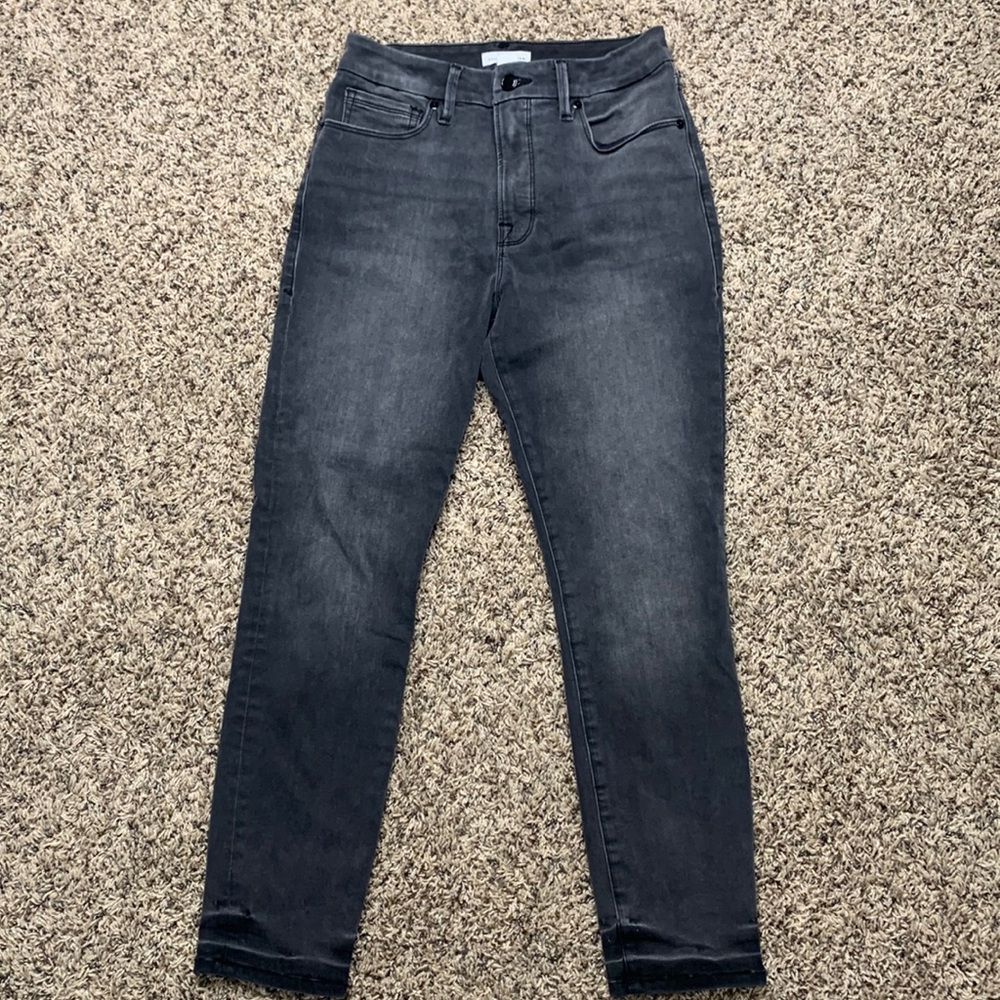 Good American Good Legs Crop High Waist Skinny Jeans
